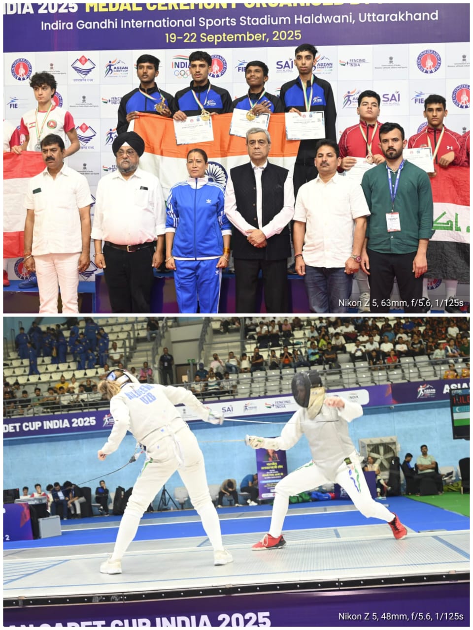 हल्द्वानी:- एशियन कैडेट कप फेंसिंग चैंपियनशिप में टीम इंडिया रही नंबर वन, खेल मंत्री रेखा आर्या ने पदक विजेताओं को किया सम्मानित…. 