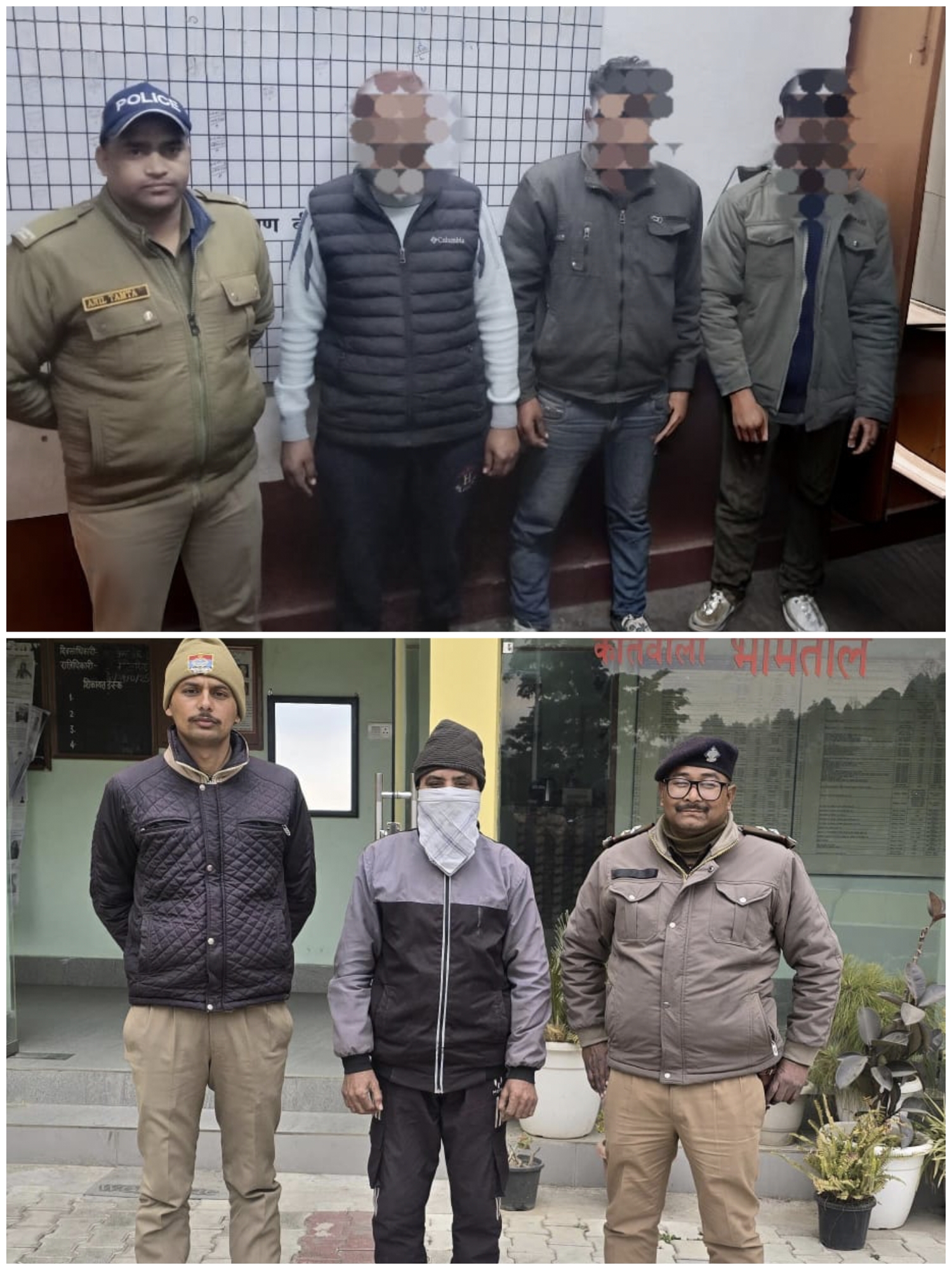 पुलिस का वारंटियों के खिलाफ अभियान, हल्द्वानी पुलिस ने 3 और भीमताल पुलिस ने 1 को किया गिरफ्तार……… 