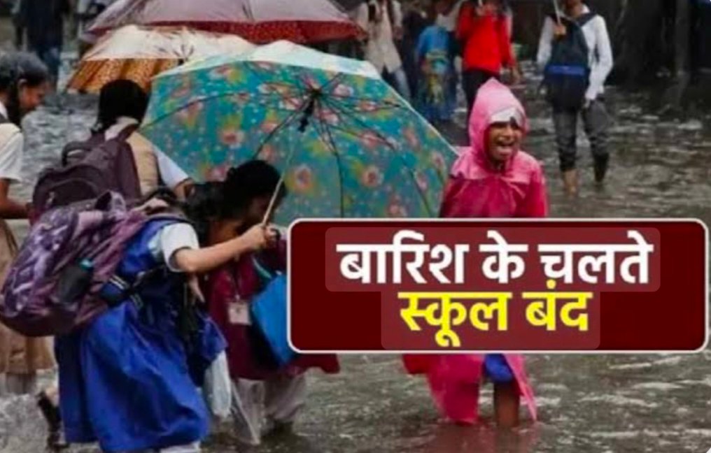 भारी बारिश का ऑरेंज अलर्ट, कल जिले में बंद रहेंगे सभी स्कूल और आंगनबाड़ी केंद्र…..