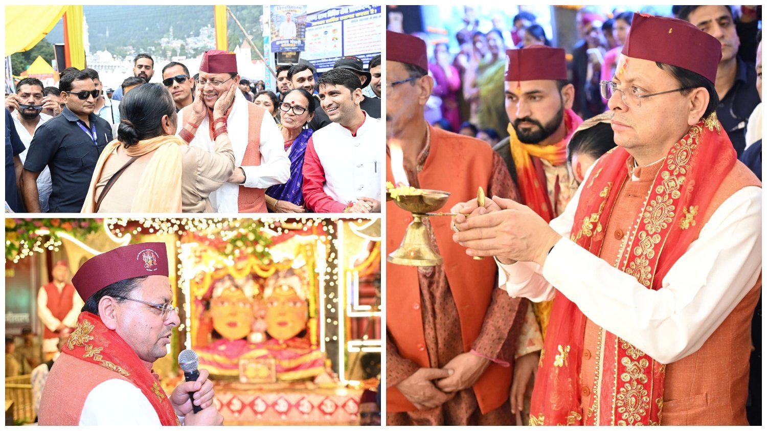 सीएम धामी ने मां नंदा के दरबार में टेका माथा, प्रदेश की खुशहाली की की कामना….